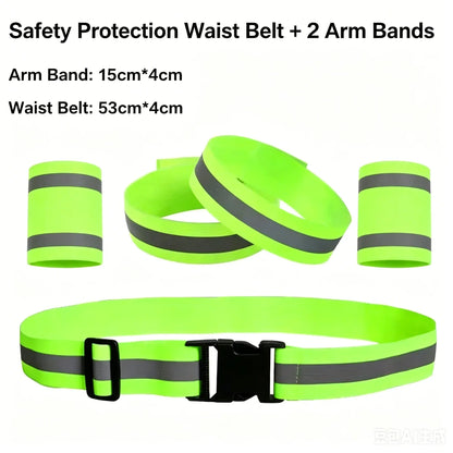 High Visibility Reflective Safety Vest - Night Running, Cycling & Motorcycle Traffic Gear for Outdoor Work