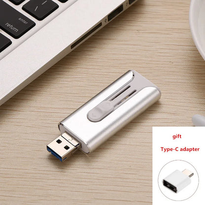 High-Speed USB Flash Drive – 512GB/256GB External Storage Pen Drive for iPhone, Android & PC, Portable Data Memory Stick for Photos, Videos & File Transfer