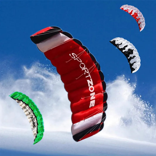 Beginner Dual Line Power Kite - Parafoil Parachute Stunt Kite for Adults and Kitesurf Sports
