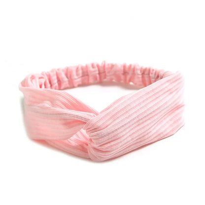 Women Cross Top Knot Headband – Elastic Soft Solid Color Hair Bands, Twisted Knotted Headwrap, Hair Accessories for Girls