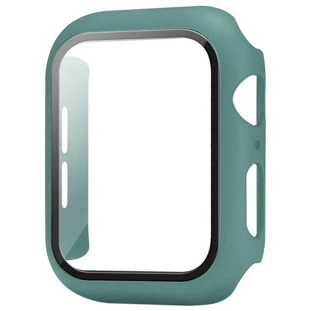 Apple Watch Glass Case Cover - Full Screen Protector for Series 9, 8, 7, 6, SE & iWatch 38mm-45mm