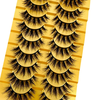 38 Styles 10 Pairs 3D Mink False Eyelashes – Natural Short & Long Fake Lashes Makeup Extension Kit
