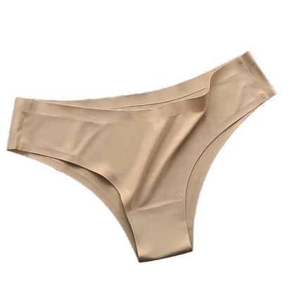 4PCS Seamless Ice Silk Panties Set for Women – Low Waist G-String, Soft Ultra-Thin Sexy Underwear Briefs