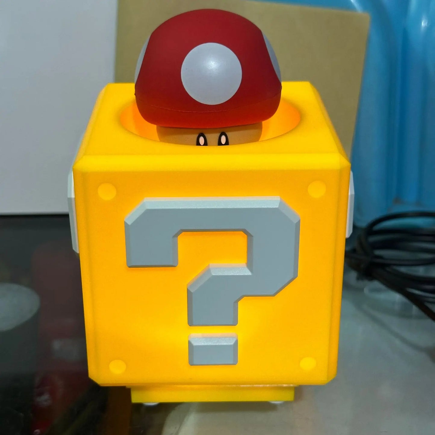 3D Illusion LED Gaming Night Light — Pixel Ghost Action Character Lamp for Room Decoration
