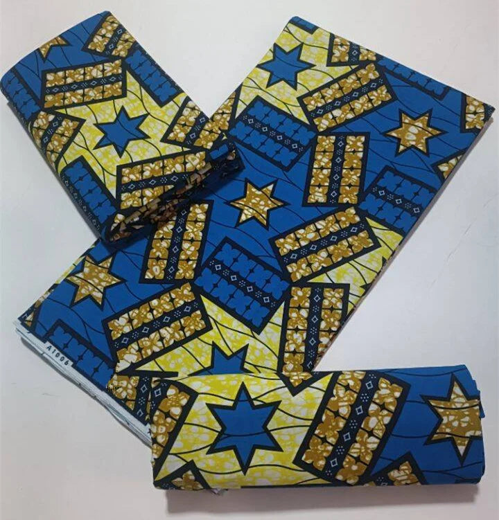 High Quality African Wax Print Fabric - 100% Cotton Soft Ankara Real Wax Fashion Material
