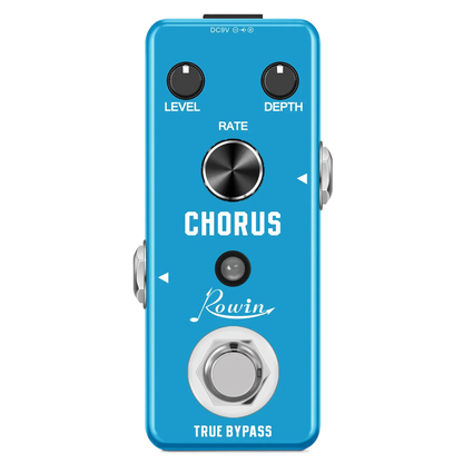 Rowin Guitar Effects Pedal – Noise Gate, Delay, Chorus, Vibrato, Phaser, Flanger, Booster, EQ, Fuzz, Metal, Distortion, and Blues Drive