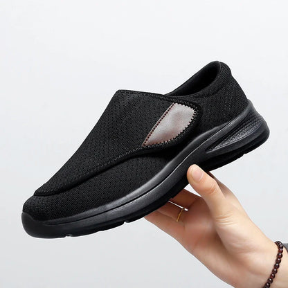Orthopedic Wide Fit Women’s Sneakers – Soft Comfortable Diabetic Walking Shoes for Swollen Feet & Thumb Correction Support