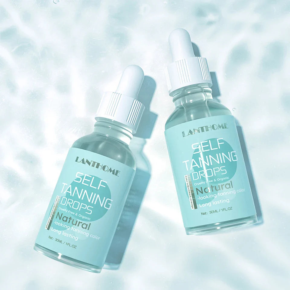 30ml Self-Tanning Drops — Natural-Looking Sunless Body Tanner Lotion for Skin Care