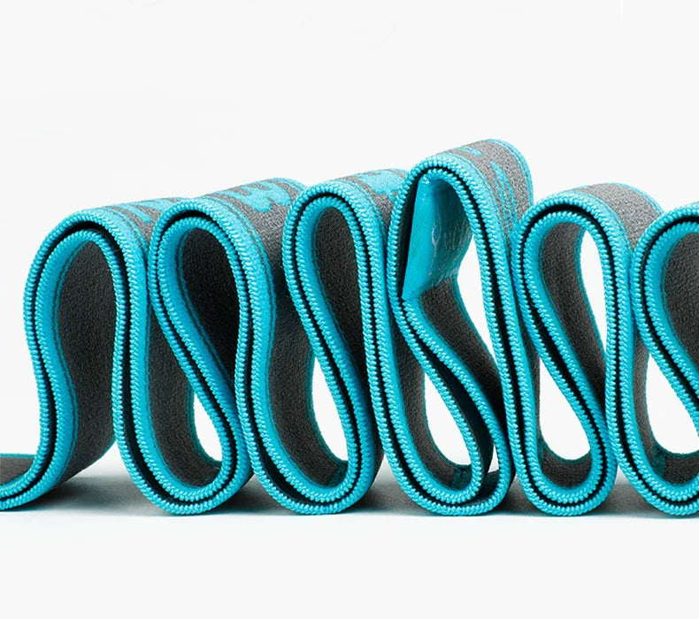 Elastic Yoga Stretching Strap with Loops – Stretch Band for Ballet, Dance, Pilates, Gymnastics, and Body Flexibility