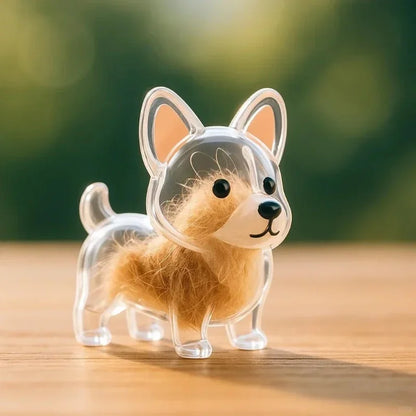 Dog Hair Storage Pendant Keychain – Cute Bag and Car Accessory, Jewelry Souvenir Gift for Dog Lovers