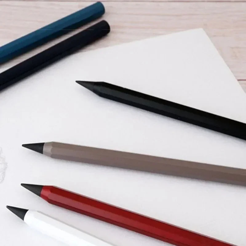 Metal Eternal Pencil – Unlimited Writing Magic Pen with No Ink, Reusable Stationery & Novelty Gift for Drawing and Notes