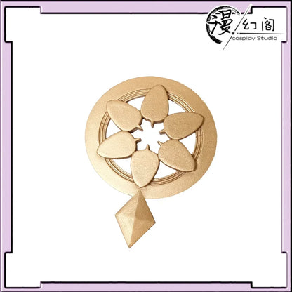 Scaramouche Wanderer Cosplay Accessory - Kunikuzushi Bamboo Hat Vision of God 3D Printed Prop