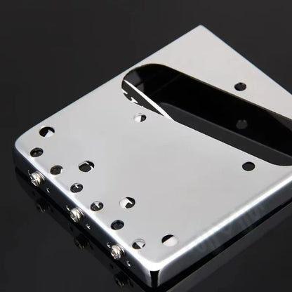 Pro Telecaster TL Bridge Upgrade — 6-Point Brass Saddles with Ashtray Design, CNC Aluminum Base for Vintage Tone Enhancement