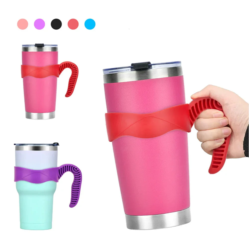 20/30oz Tumbler Handle – Portable Thermos & Coffee Cup Holder for Travel Drinkware and Insulated Bottle Accessories