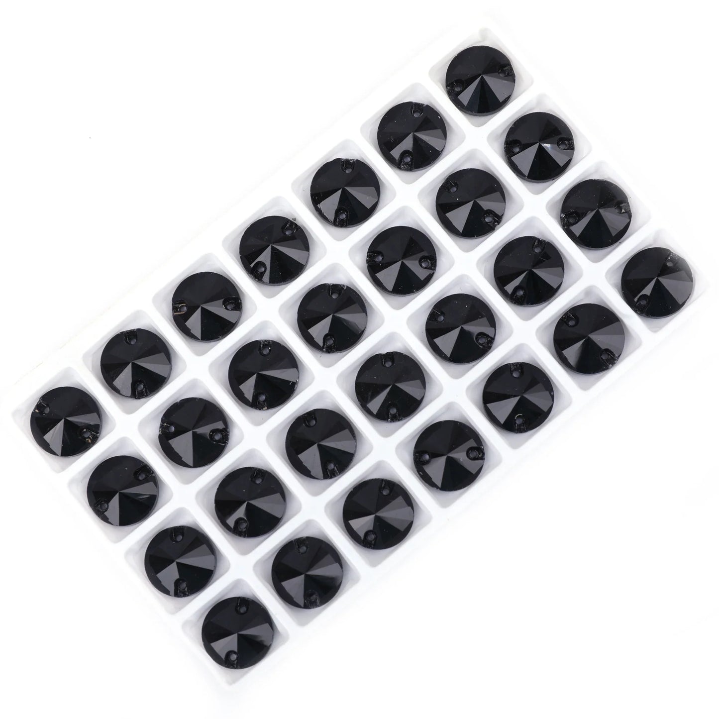 Crystal Rhinestone Flatback Beads - AB Round Shell Gems for DIY Crafts, Clothing & Wedding Decoration