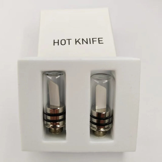 11.2mm Ceramic Heating Hot Knife Tip – 510 Thread Preheat Cutting Tool with Light, 1–4 Piece Set