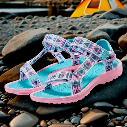 Kids Breathable Summer Sandals – Boys & Girls Outdoor Beach Open-Toe Sport Walking Shoes Size 30-38 Comfortable Footwear