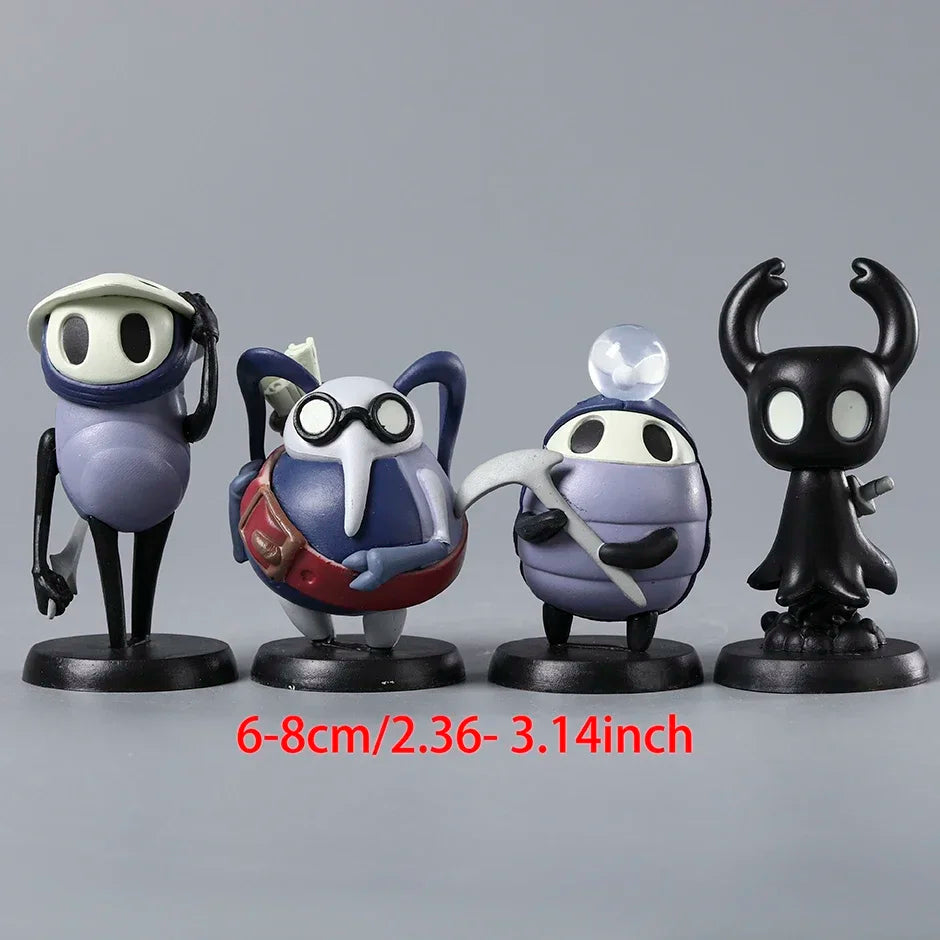 Hollow Knight PVC Figure Set | Hornet, Knight, Zote, Grub, Quirrel, Cornifer & Myla Desktop Decoration Toys
