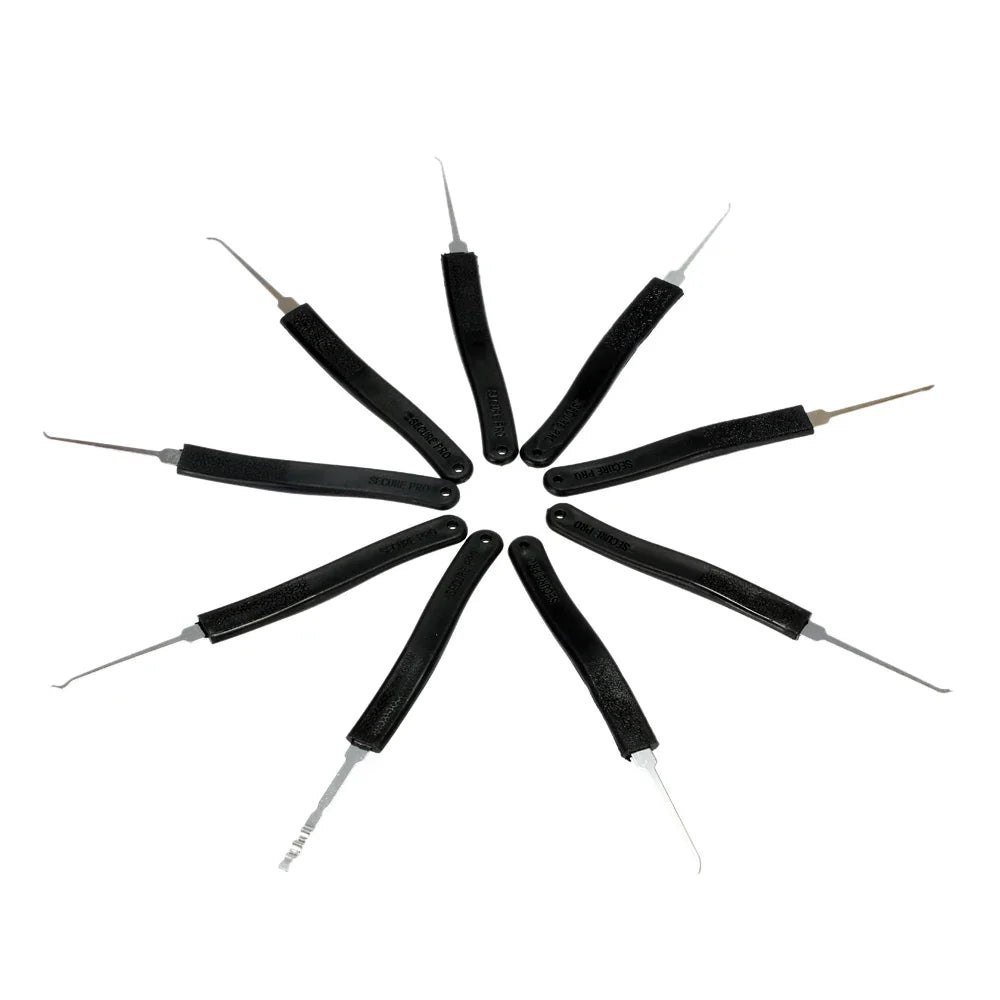 Door Lock Pick Set - Professional Locksmith Quick Opener Tools with 2 Tension Wrenches