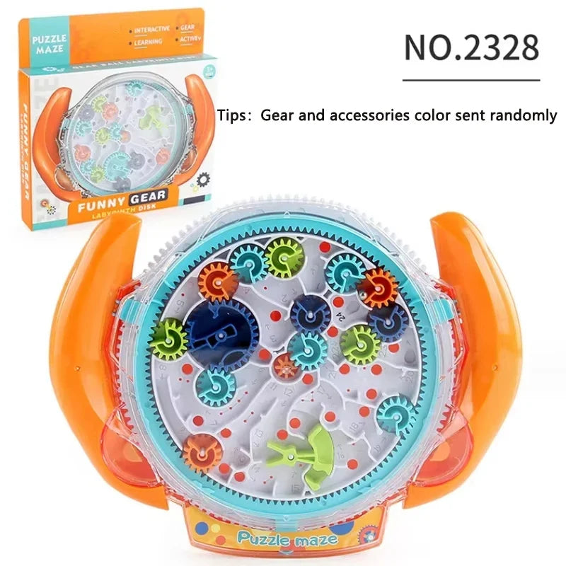3D Transparent Maze Puzzle Cube - Creative Rolling Ball Speed Cube Stress Relief Toy for Kids