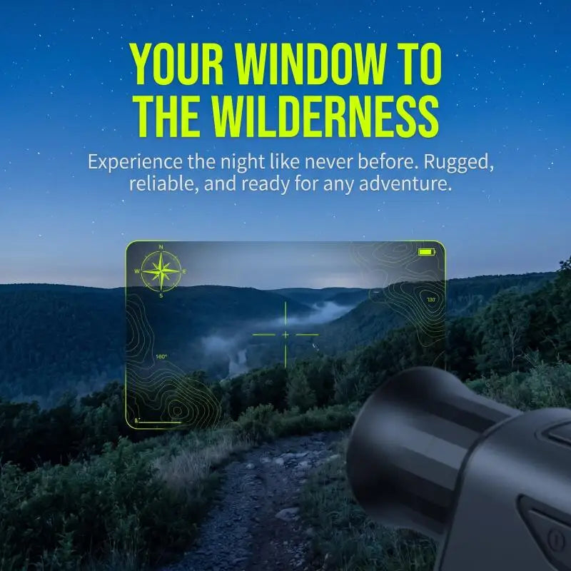 Portable Night Vision Monocular - Handheld Outdoor Telescope for Camping & Field Observation