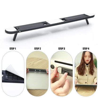 Universal Laptop Riser Stand - Invisible Cooling Pad Bracket for MacBook Pro, Air, Lenovo, Samsung, & Notebooks