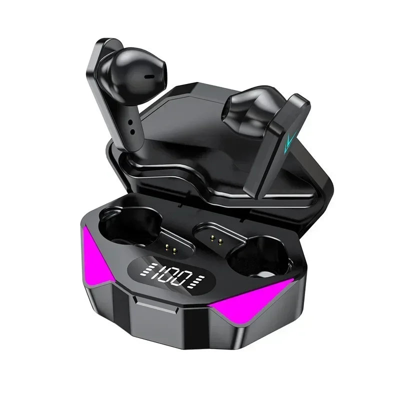 NEW AIR X15 Wireless Gaming Earphones — Bluetooth Low-Latency 65ms Earbuds, Gamer Headset with Mic Handsfree