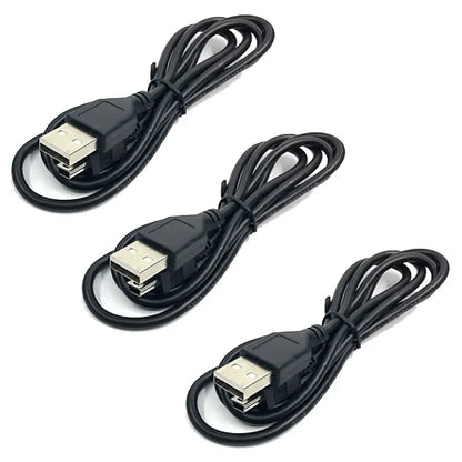 USB 2.0 Male A to Mini B 5-Pin Charging Cable for Digital Cameras Data Transfer & Power Cord Mini USB Charger Cable 1-5 Pack High Speed Sync Cable