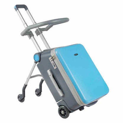 Kids Ride-On Stroller Travel Suitcase – Multifunction Waterproof & Wear-Resistant Luggage Trunk for Children
