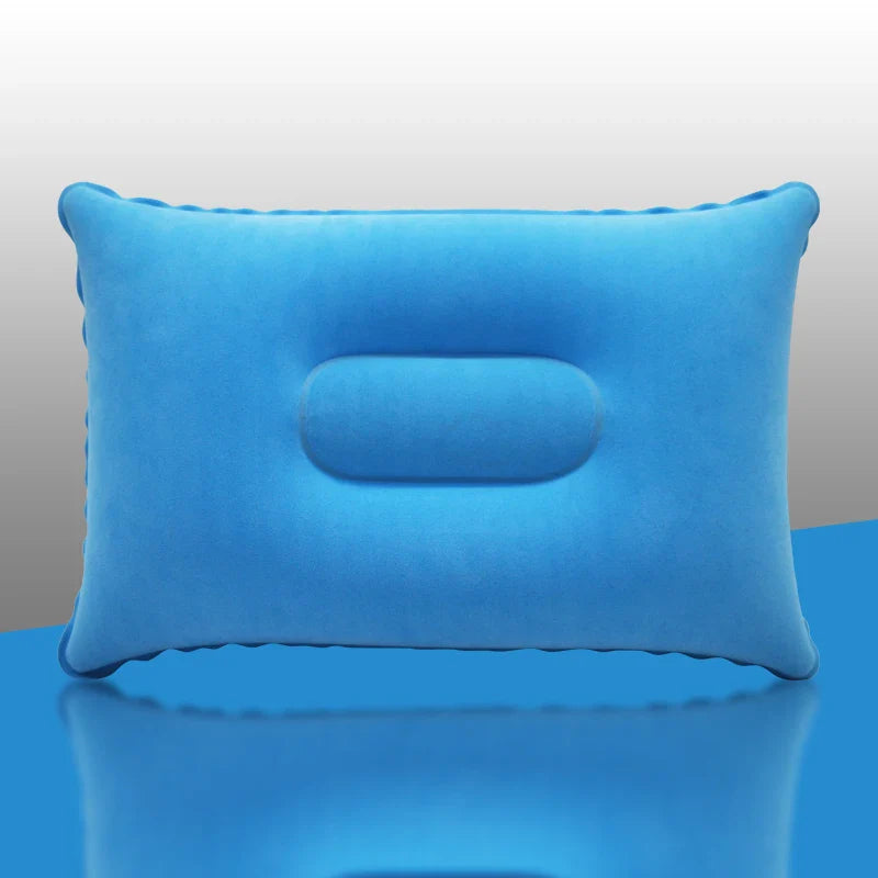 Inflatable Air Pillow Bed – PVC Nylon Camping & Travel Pillow for Neck and Back Support