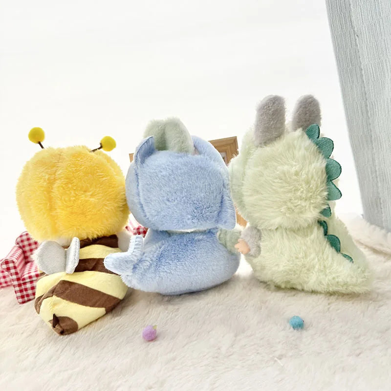 Cute Cartoon Green Dinosaur Outfit for Labubu Plush – Style Shark Macaron Clothes & Accessories