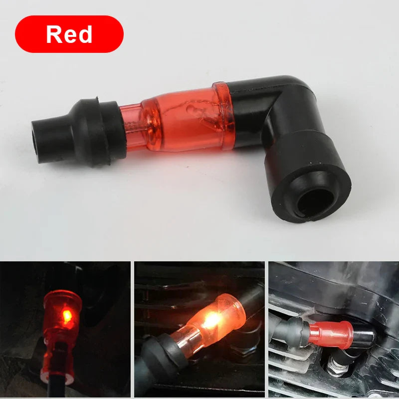 BLALION Universal Motorcycle Spark Plug Cap – 90° Flash Ignition Cap for Moto Engines