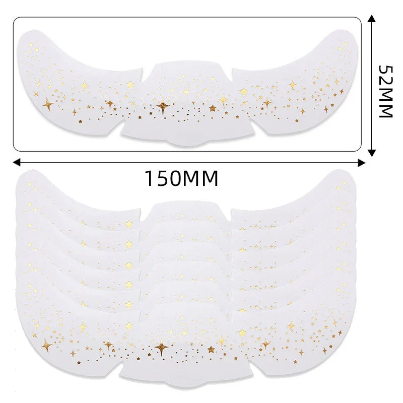 6pcs Metallic Fake Freckles Temporary Tattoos — Gold & Silver Face Stickers for Makeup and Hot Stamping