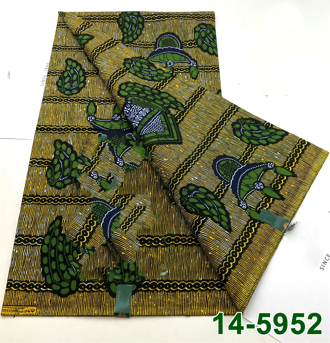 Latest Style Ankara Wax Print Fabric - 100% Cotton High Quality Soft African Real Wax Material