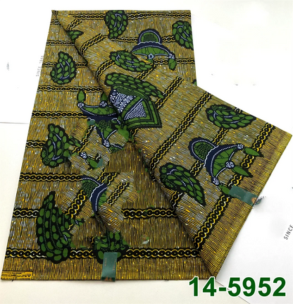 Latest Style Ankara Wax Print Fabric - 100% Cotton High Quality Soft African Real Wax Material