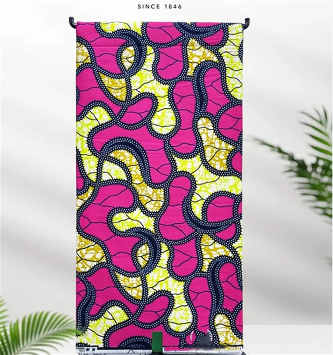 African Real Print Ankara Wax Fabric - Soft 100% Cotton Pagne 6 Yards