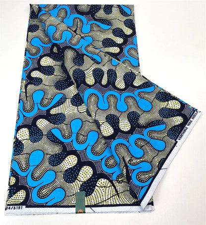 Latest Style Ankara Wax Print Fabric - 100% Cotton High Quality Soft African Real Wax Material