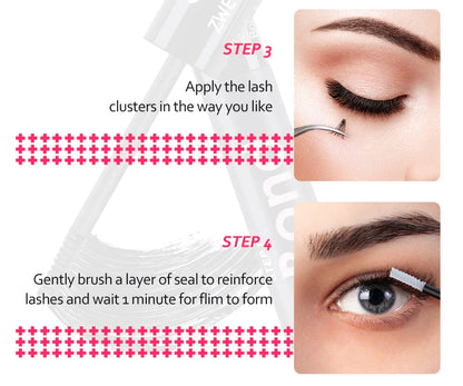 780pcs Eyelash Clusters Kit – 8-16mm Extension with Bond & Seal, Remover, Applicator for DIY Home Makeup