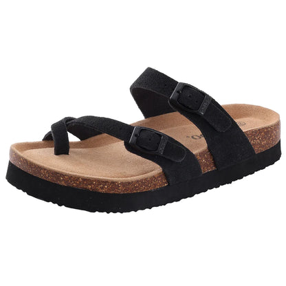 Comwarm Women’s Suede Mules & Men’s Cork Insole Clogs – Arch Support Sandals for Outdoor, Beach, and Home Slides