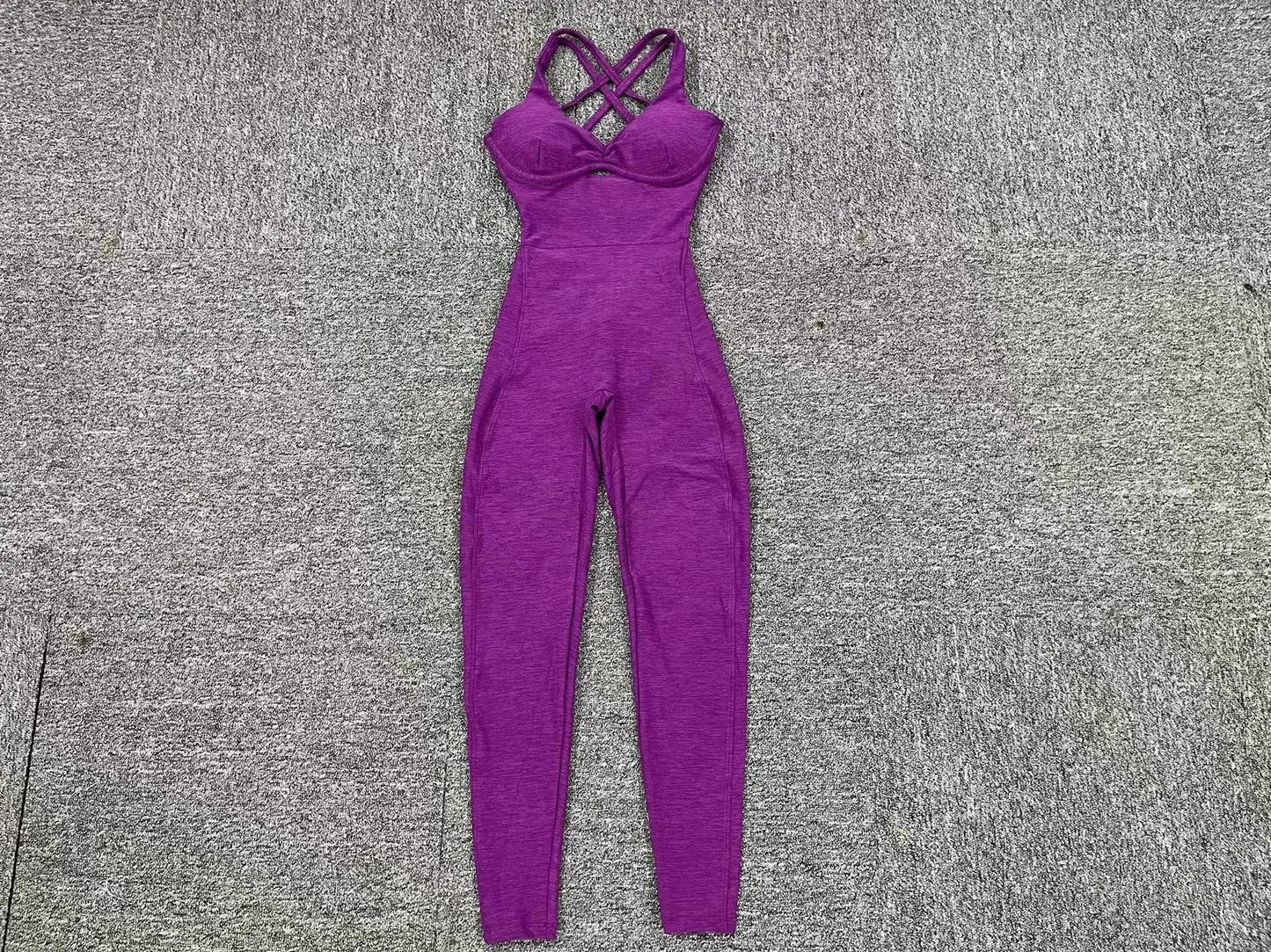 Women’s Black Sporty Jumpsuit – 2025 Workout Yoga Gym Set with Push-Up Fitness Overalls