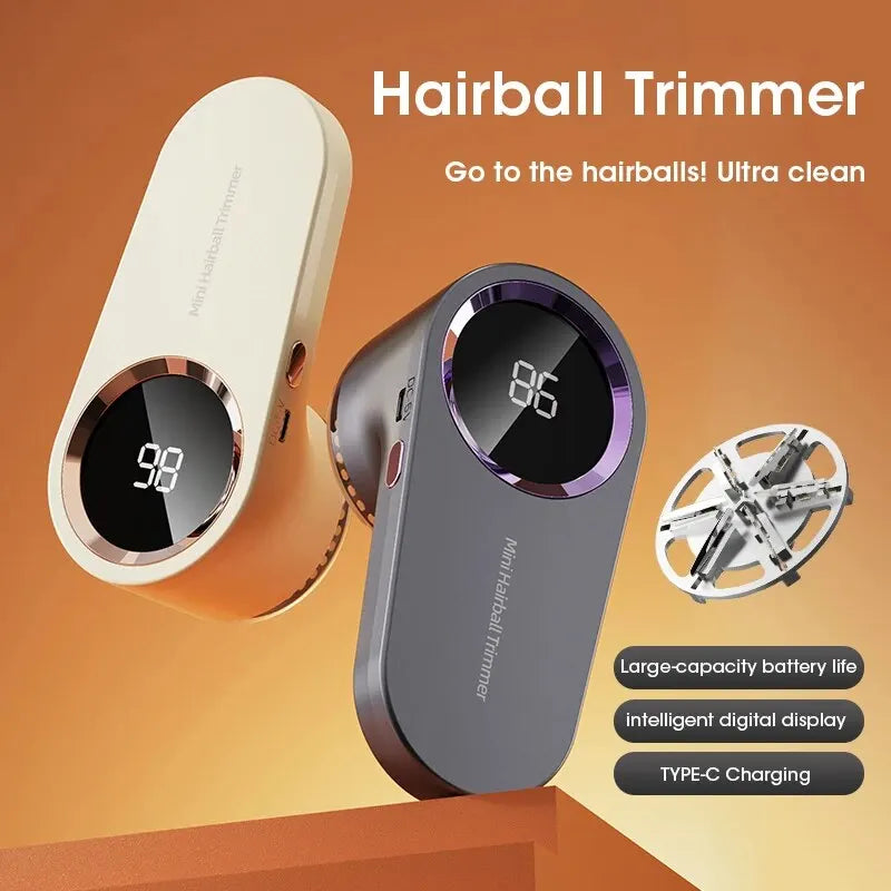 LED Digital Electric Lint Remover – USB Rechargeable Fabric Shaver for Clothes & Sweaters