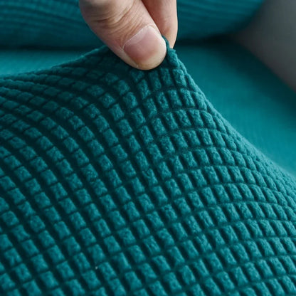 Polar Fleece Sofa Cushion Cover - Elastic Furniture Protector Slipcover for Living Room Sofa Chair Pet Kids Mat 10 Sizes