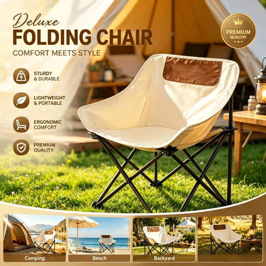 Ultra-Light Folding Camping Chair – Portable Outdoor Seat for Picnic, Fishing, Hiking & Travel