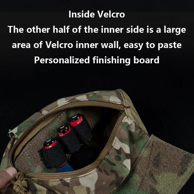 Outdoor Tactical JPC/CPC Vest – Large FC Sub-Pouch with Expanded Lower Belly MOLLE Tactical Chest Pouch