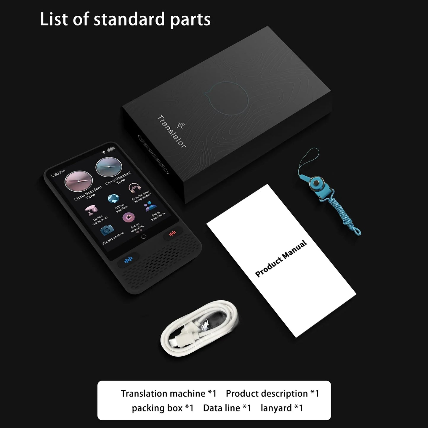 Portable S85 Language Translator Device – 138 Languages, Voice & Video Recording, Offline Translation Support
