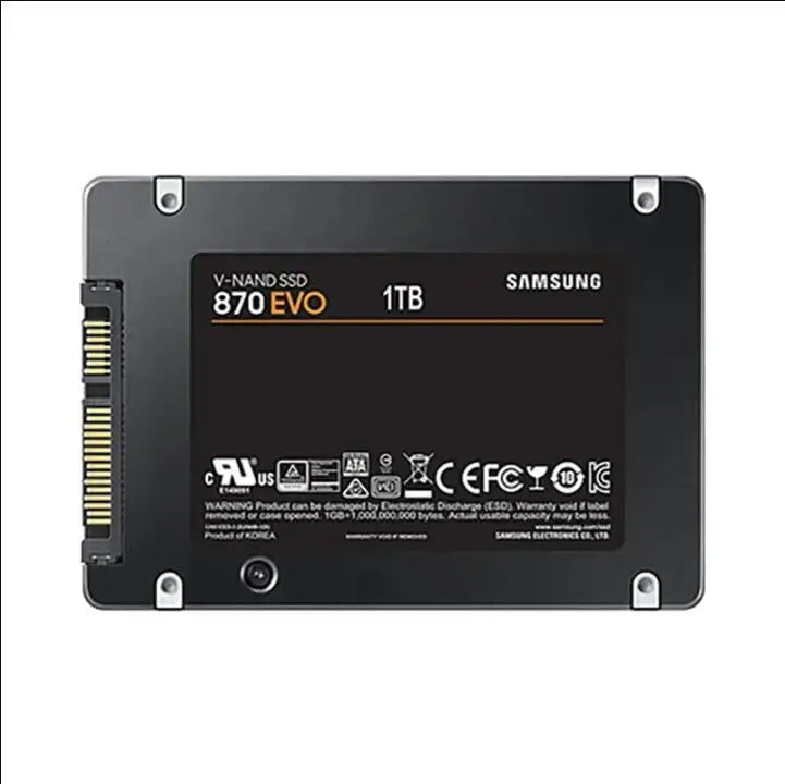 SAMSUNG 870 EVO SSD – Internal Solid State Drive SATA3 2.5" for Laptop & Desktop (1TB, 2TB, 250GB, 500GB, MLC)