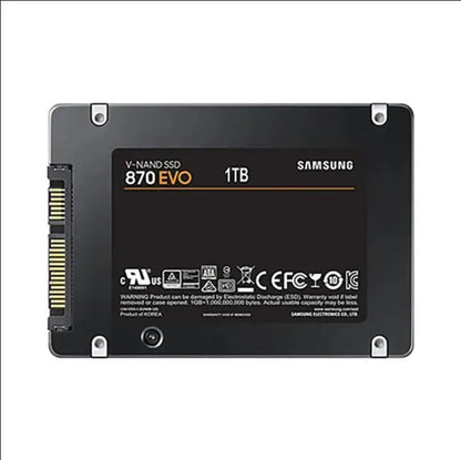 Samsung 870 EVO 2.5" SATA III SSD — 250GB, 500GB, 1TB & 2TB Internal Storage for Laptop & Desktop