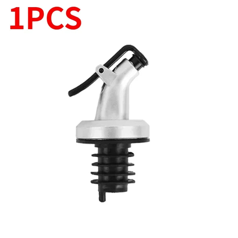 Leak-Proof Oil Bottle Pourer - Food Grade Stopper Spout Dispenser for Oil, Wine, Liquor & Sauce Bottles