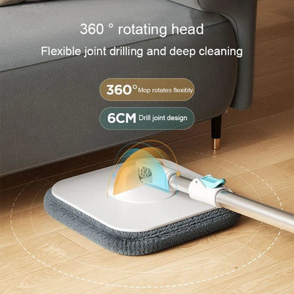 360° Spin Squeeze Mop for Floor Cleaning | Easy-Drain Household Mop with Handle | Home Cleaning Broom & Mop Tool Set
