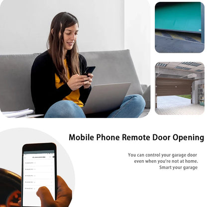 WiFi Garage Door Opener Remote Controller - Tuya Smart Access Control with Alexa & Google Home Support